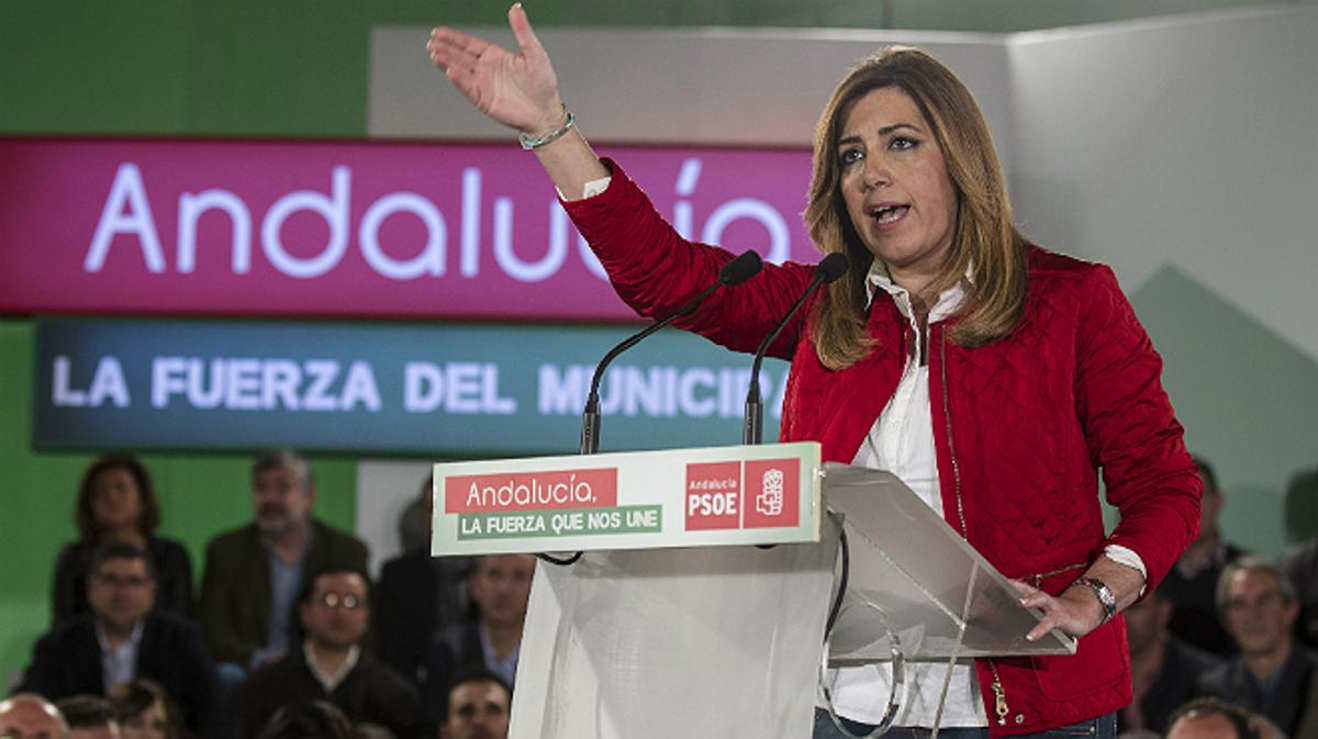 La presidenta andaluza sigue sin confirmar el hipotético adelanto electoral en Andalucía.