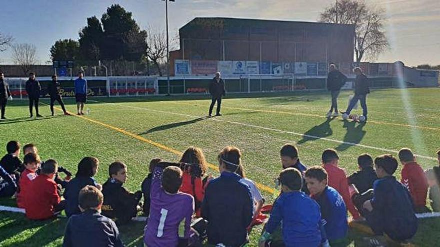 Roger Riera va visitar el campus de la Pirinaica