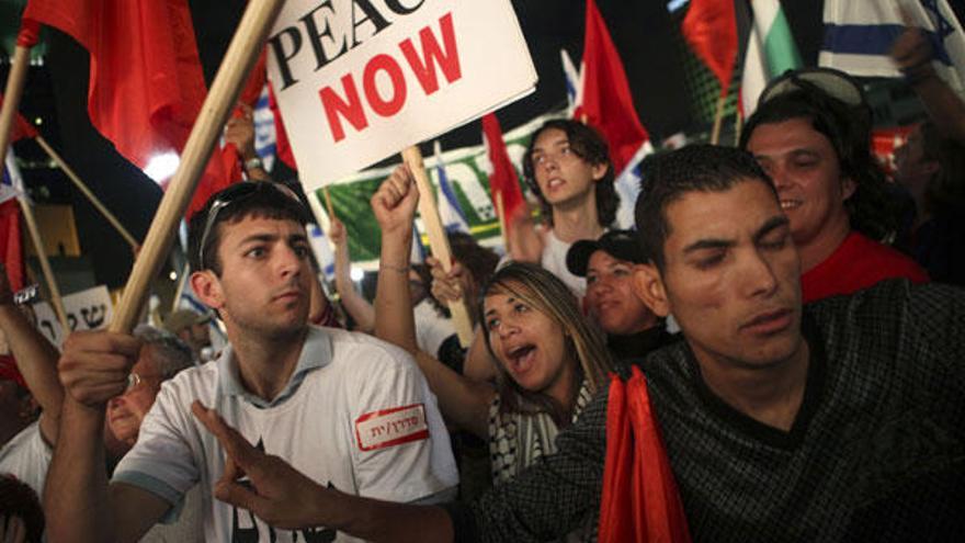 Imagen de una de las manifestaciones celebradas en Tel Aviv