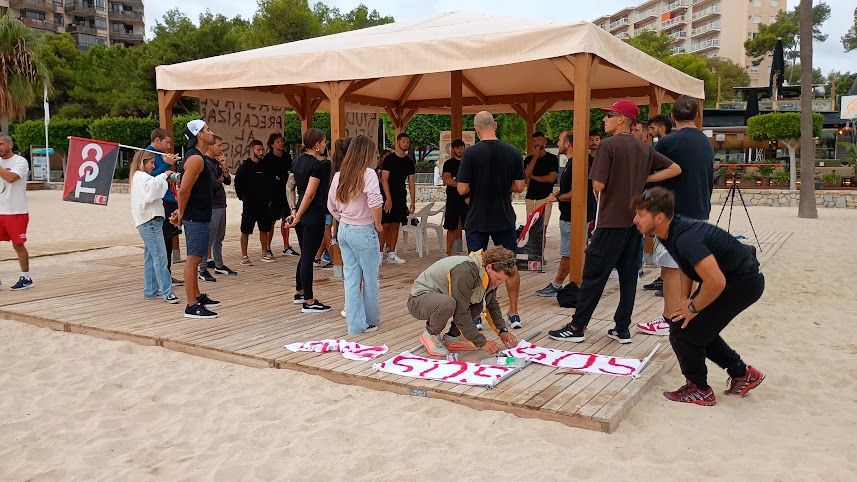 Las protestas de los socorristas de Palma y Calvià