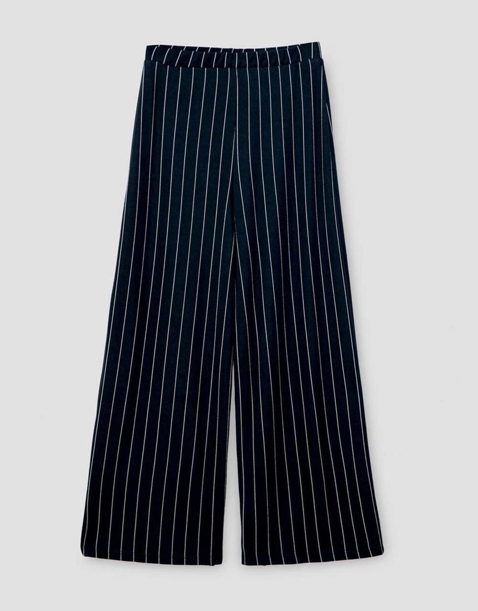 Pantalón culotte con raya diplomática (Precio: 15,99 euros)