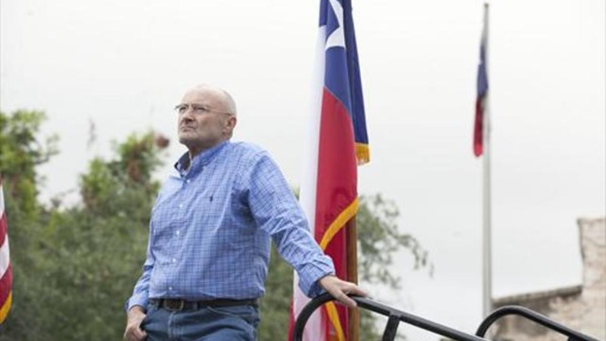 Phil Collins, el año pasado en El Alamo (Texas).