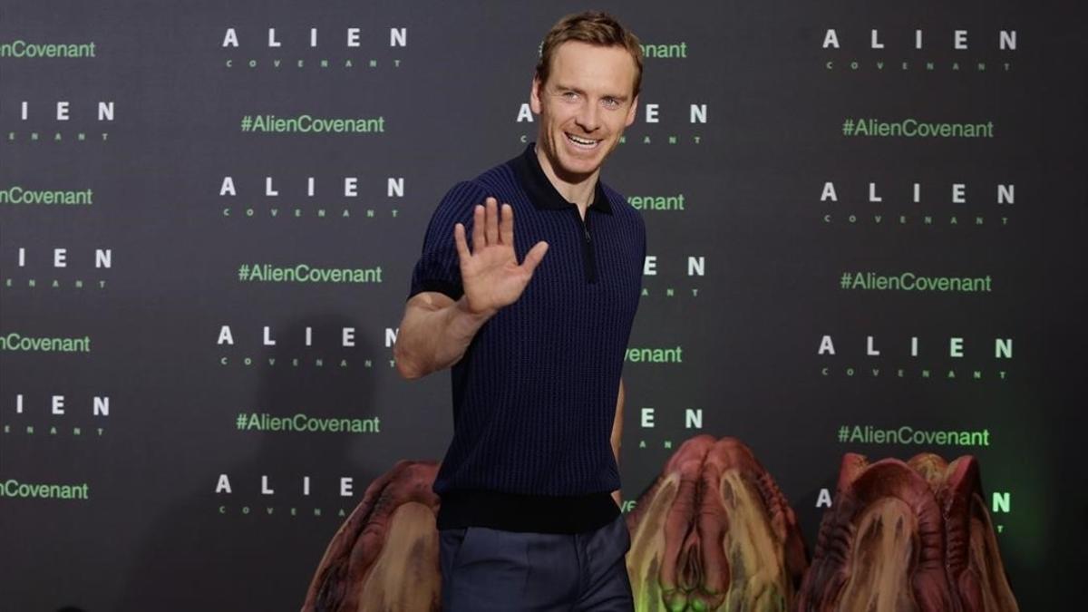 Michael Fassbender, esta semana en Madrid, donde presentó 'Alien: Covenant'.