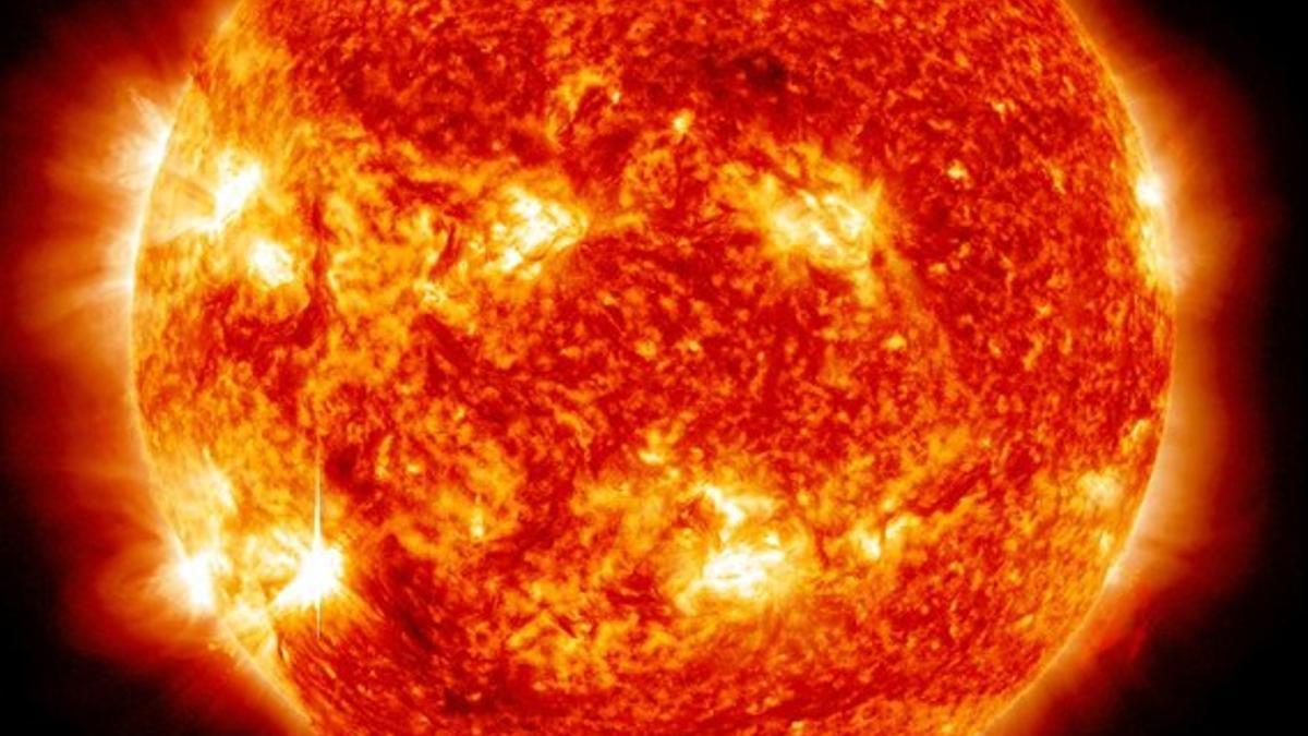 La actividad solar vista desde un telescopio de la NASA.