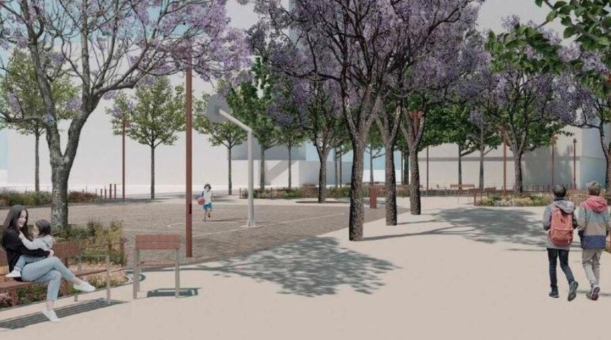 Render de los jardines Bacardí tras la reforma.