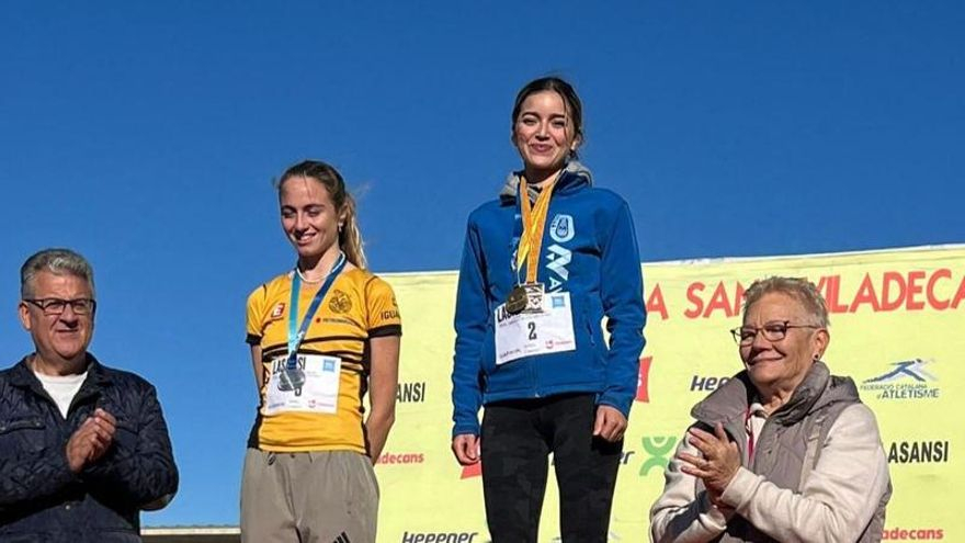 Najwa Chouati i Anna Torras fan or i plata al Campionat de Catalunya de 5 km en ruta