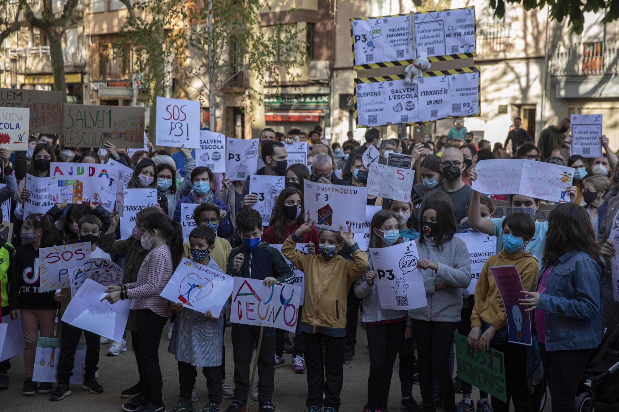 Mobilització a Sant Hilari per defensar la viabilitat de l'escola Sant Josep