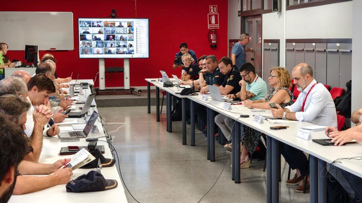 Reunión de coordinación del eclipse.