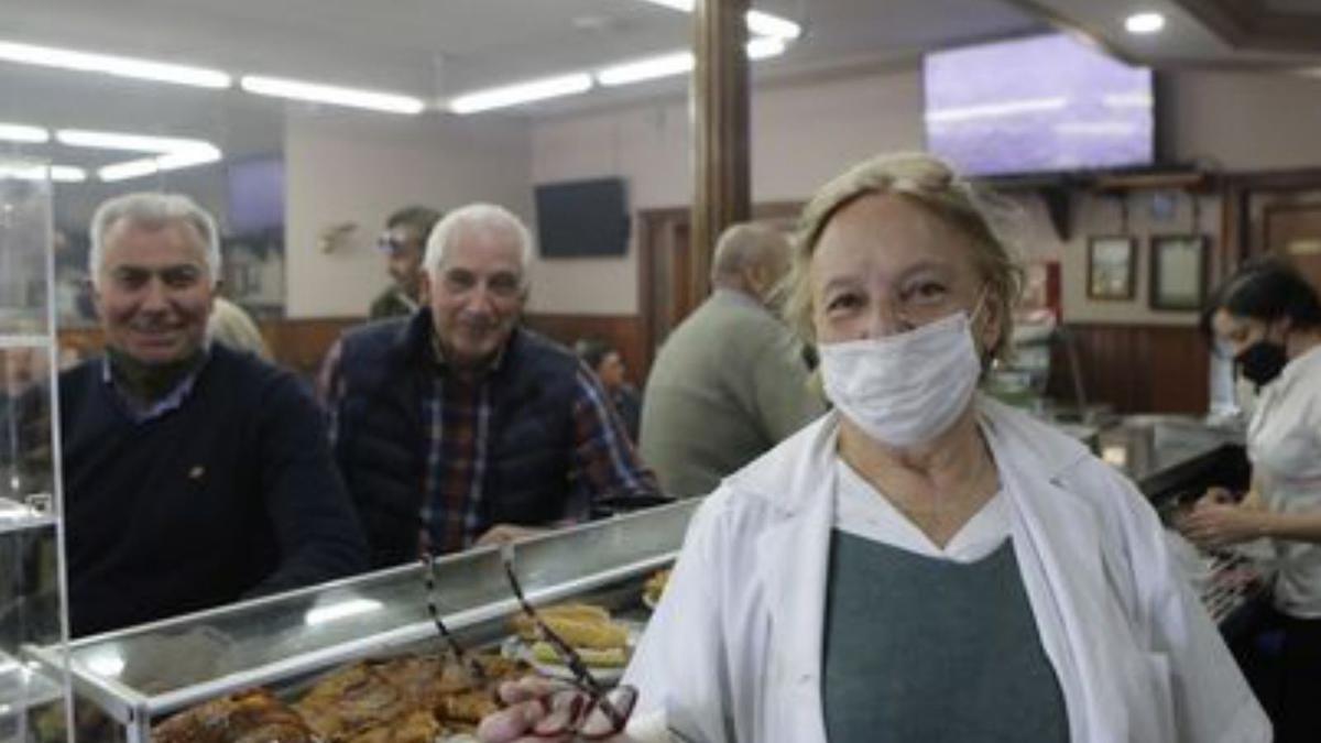 Ana Menéndez, este domingo, en El Casino, en Cornellana. | F. R.