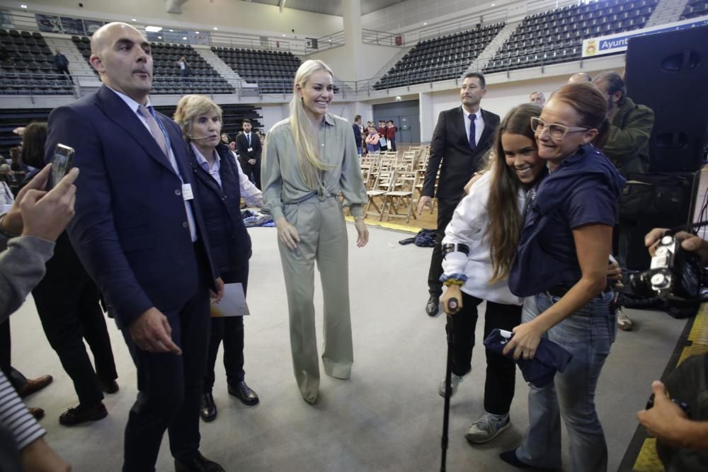 Premios Princesa de Asturias: Encuentro de Lindsey Vonn con estudiantes en Avilés