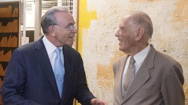 Isidre Fainé amb Josep Vilarasau