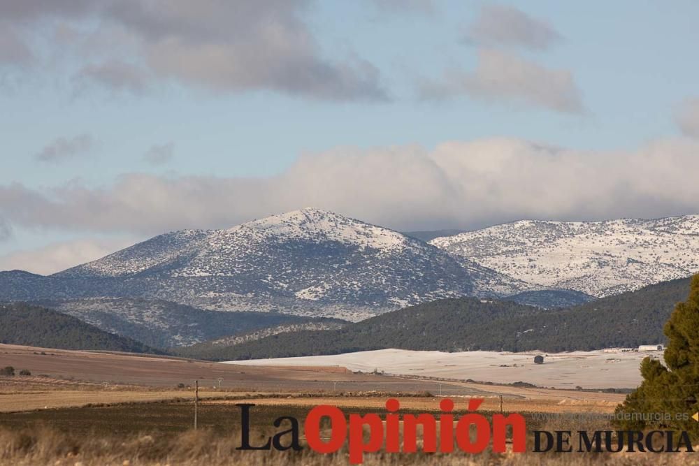 La nieve llega a las pedanías de la comarca del No