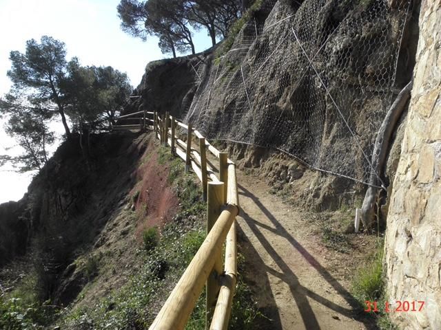 Tram del camí de ronda de Platja d'Aro a consolidar