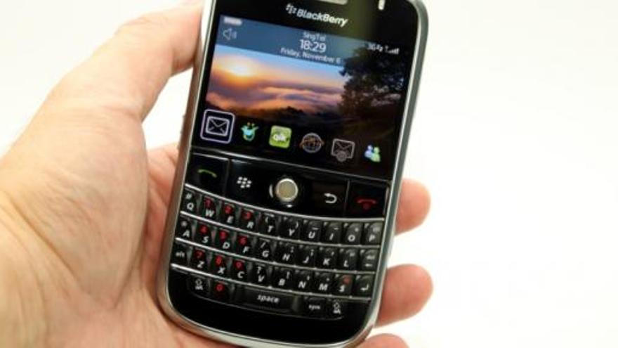 Un usuario de Blackberry.