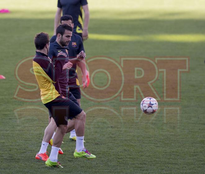 Las mejores imágenes del Barça en el entrenamiento del Calderón