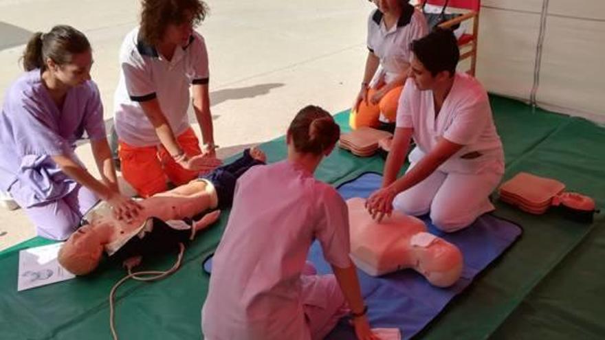 Actividades ayer en el Hospital General de Alicante.