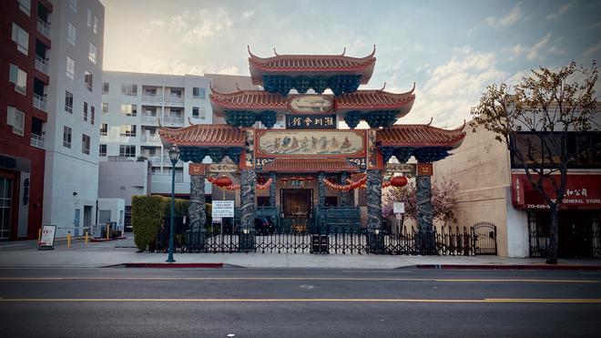 Edificio de la Asociación Teo Chew en el distrito de Chinatown, Los Ángeles.