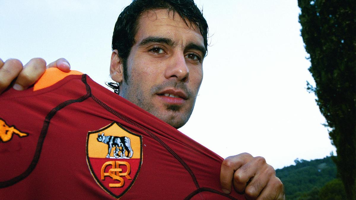 Guardiola, en su etapa en la Roma