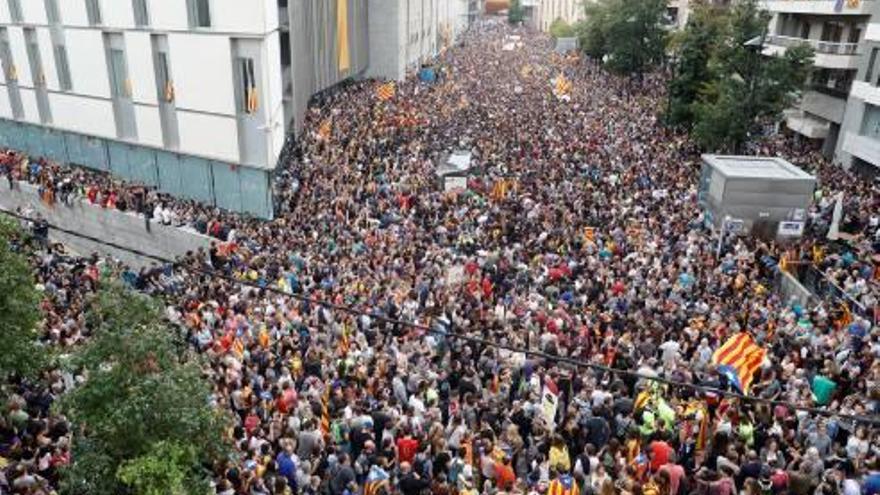 Una de les protestes de l&#039;aturada del 3 d&#039;octubre.