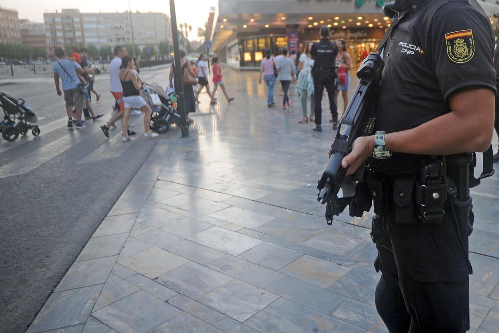 La Policía aumenta la seguridad en Murcia tras los