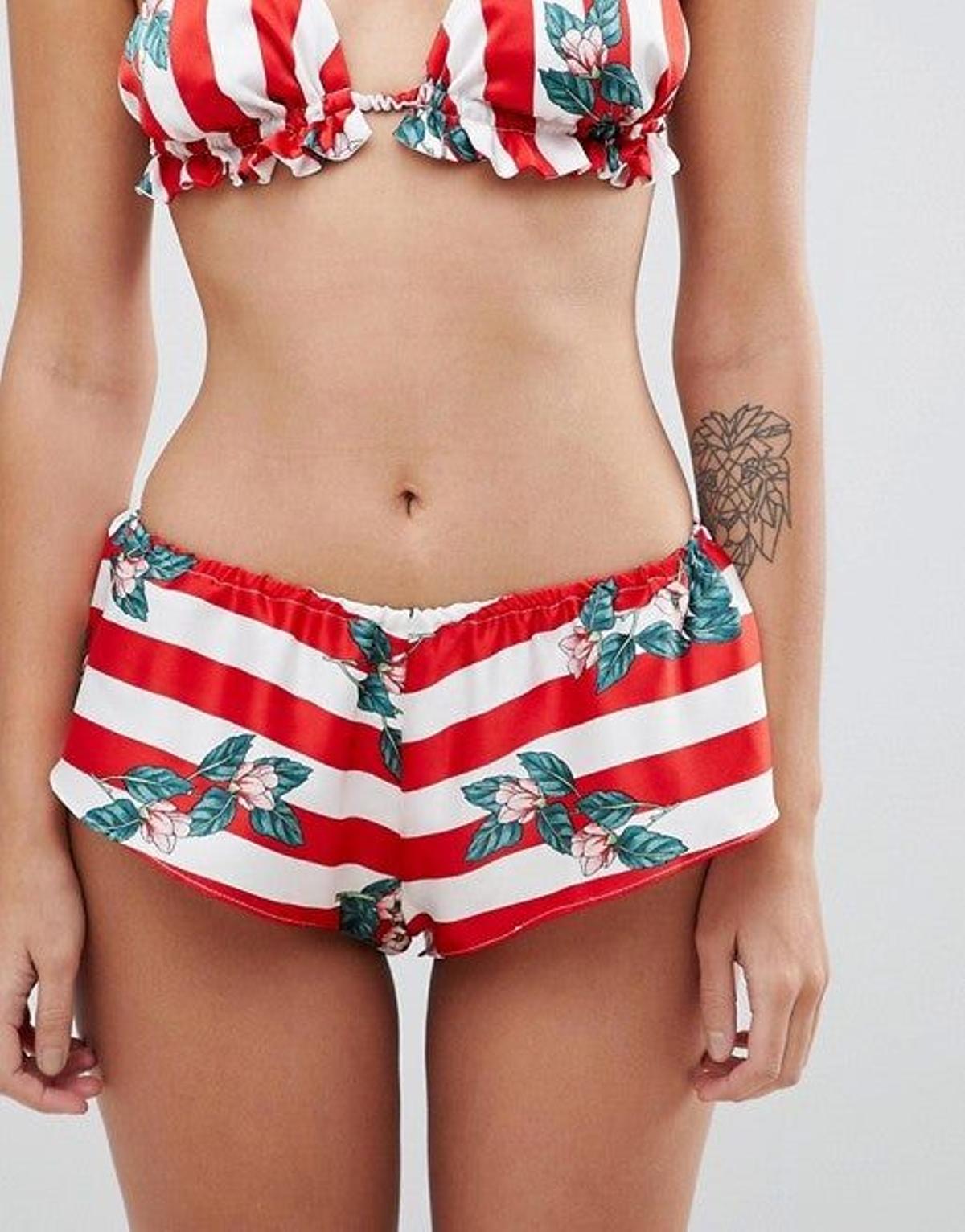 Shorts de rayas (Precio: 5,99 euros)