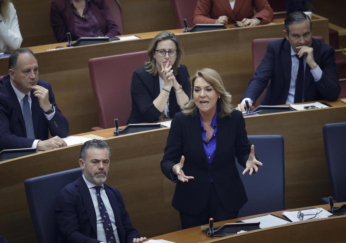 Susana Camarero interviene en la sesión de control de las Corts.