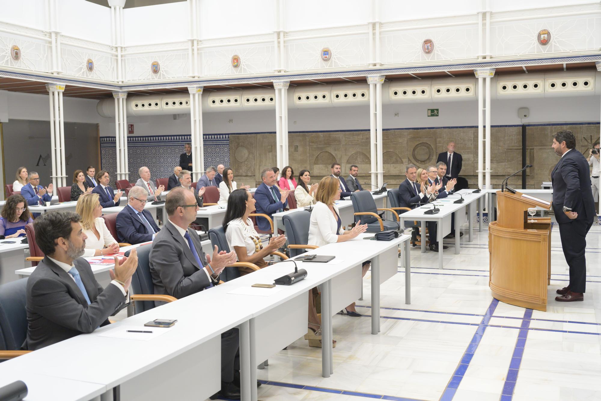 Primera sesión del segundo debate de investidura de López Miras en la Asamblea