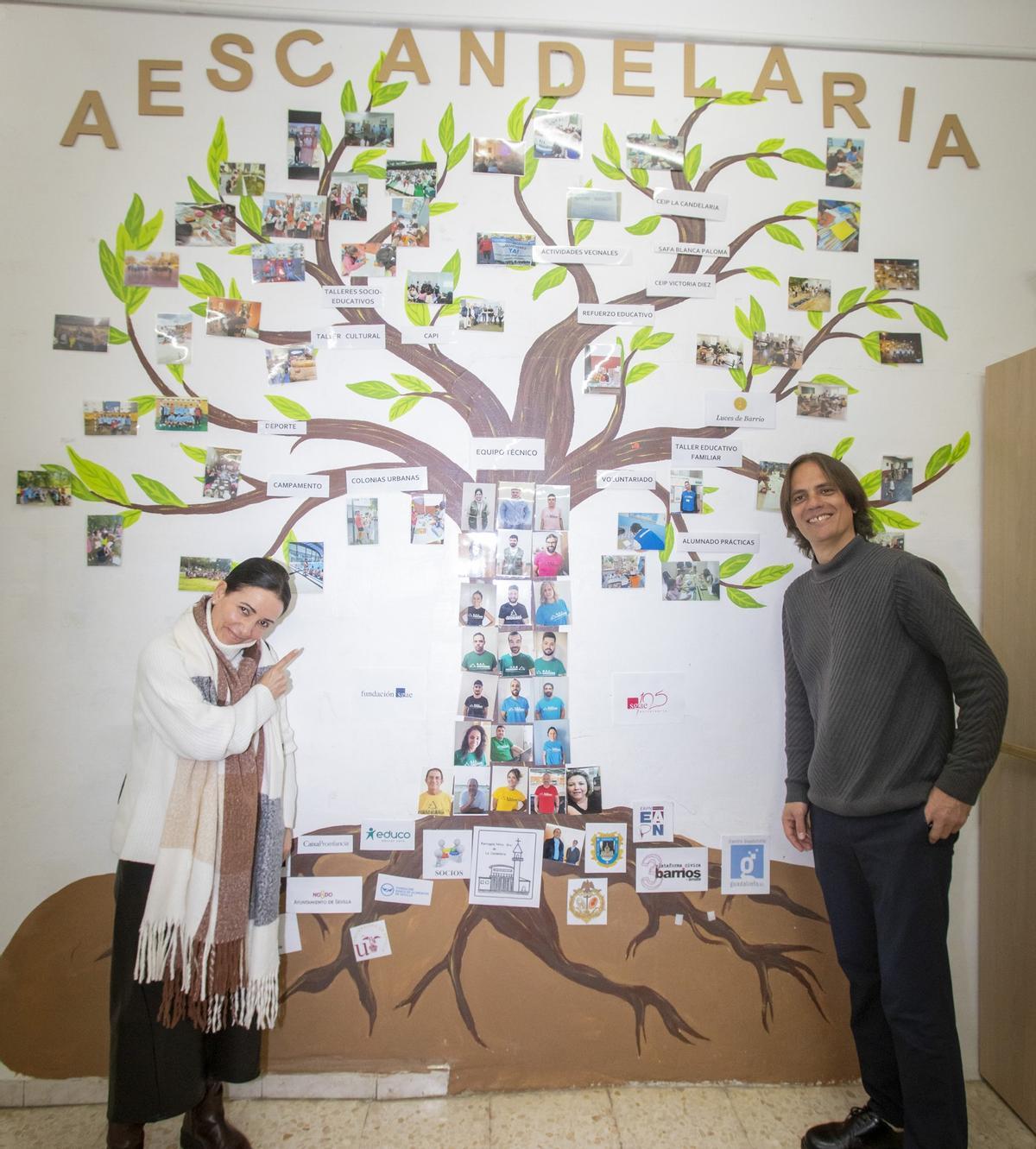 Eva Yerbabuena y Rafael Cobos, en la sede de la asociación