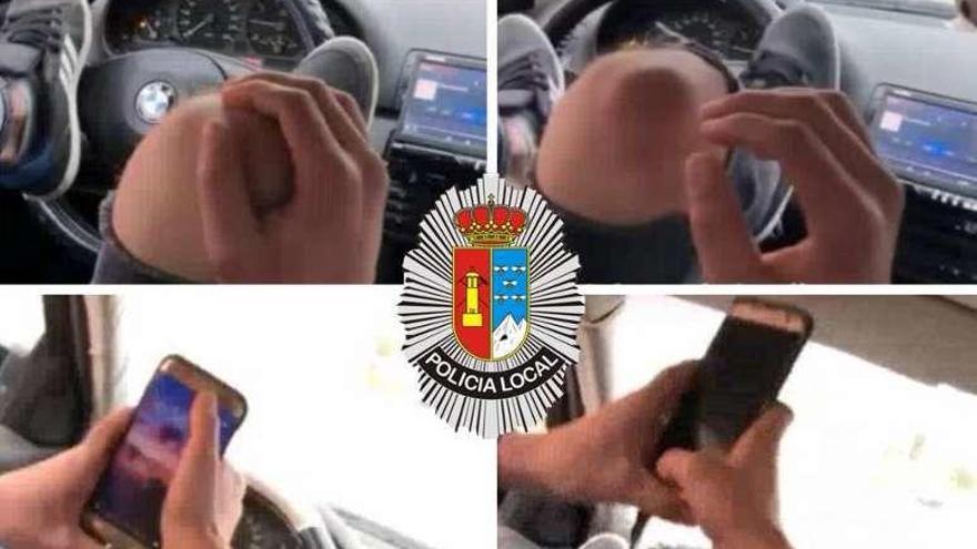 A disposición judicial un hombre que se grabó conduciendo con los pies en Murcia