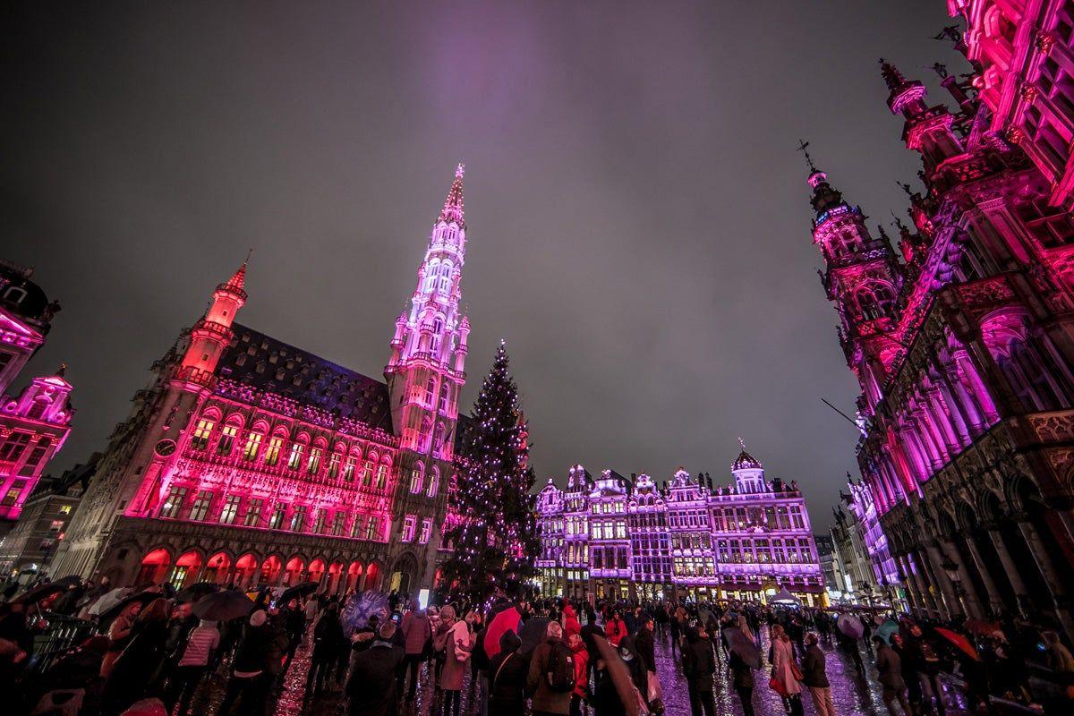 Grand-Place de Bruselas en Navidad