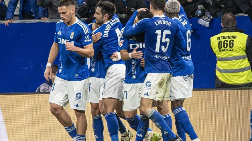 El 1-0 del Real Oviedo en el Real Oviedo 2-0 Granada de la jornada 19 de LaLiga Hypermotion