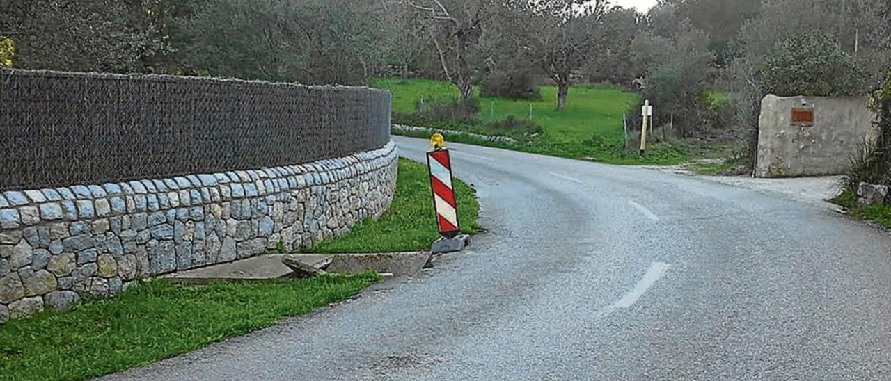 Un tramo de gran peligro en la carretera.