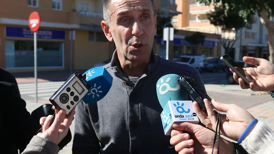 Manuel Belmonte, atendiendo a los medios de comunicación en una imagen de archivo.