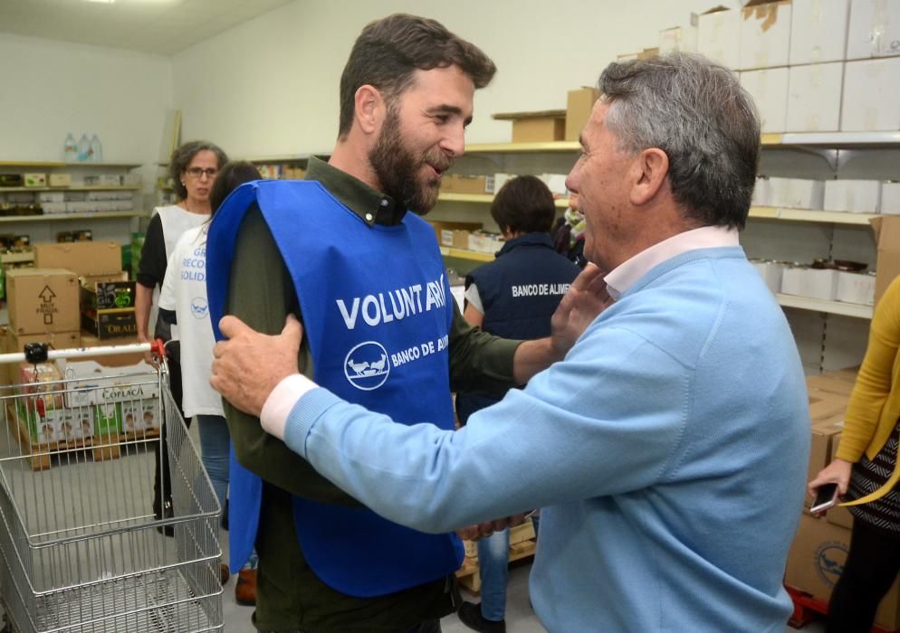 Gonzo, con el Banco de Alimentos