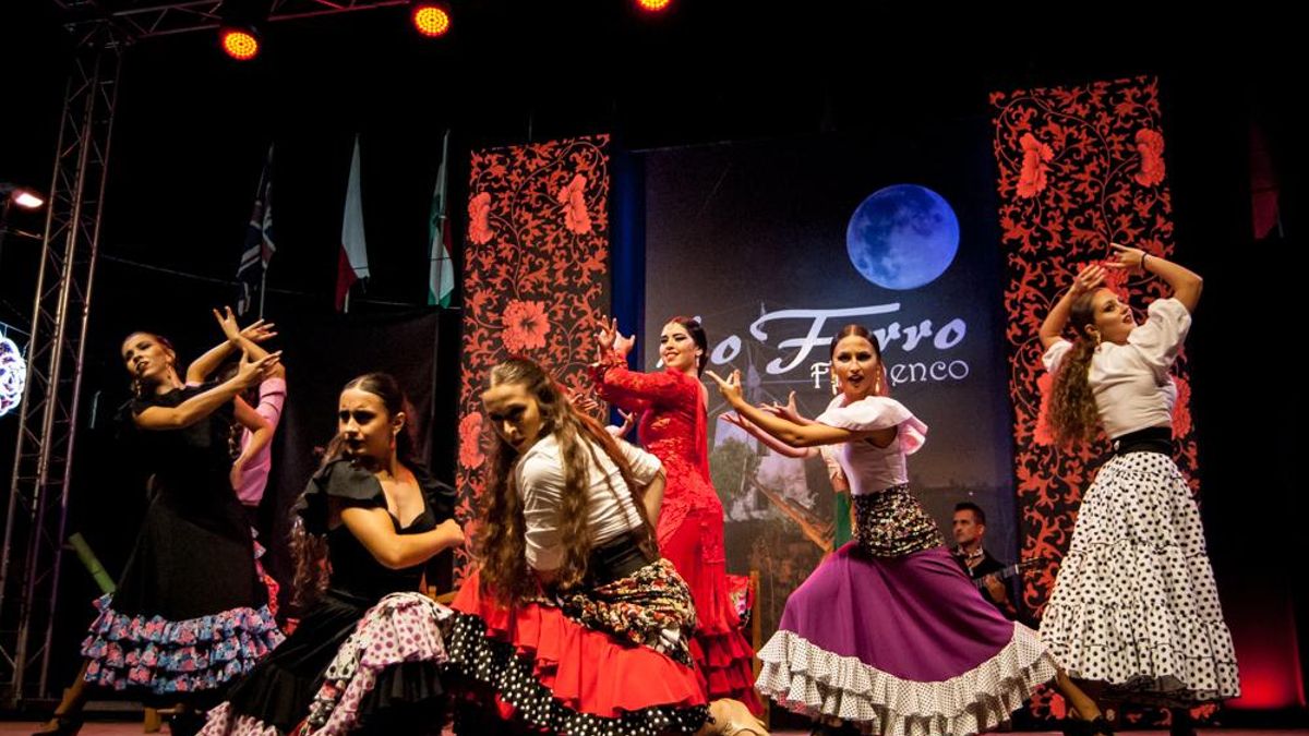 Número de ballet en el Festival Internacional de Cante Flamenco de Lo Ferro.