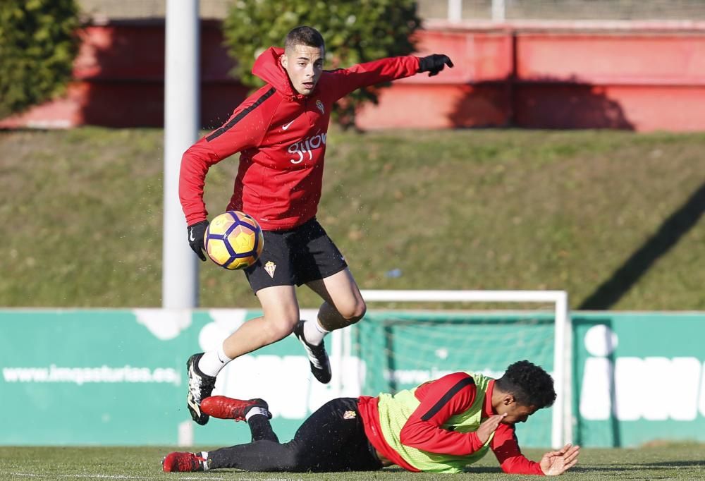 Entrenamiento del Sporting