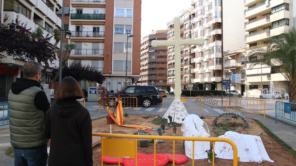 El barro estuvo muy presente en la dedicatoria.