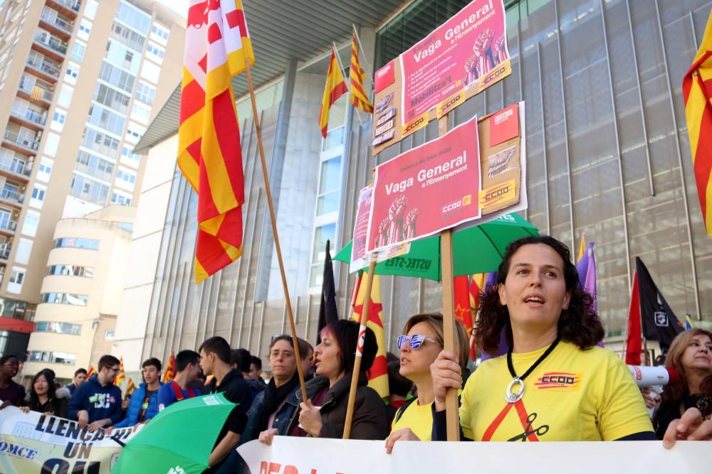 Manifestació a Girona contra la LOMCE