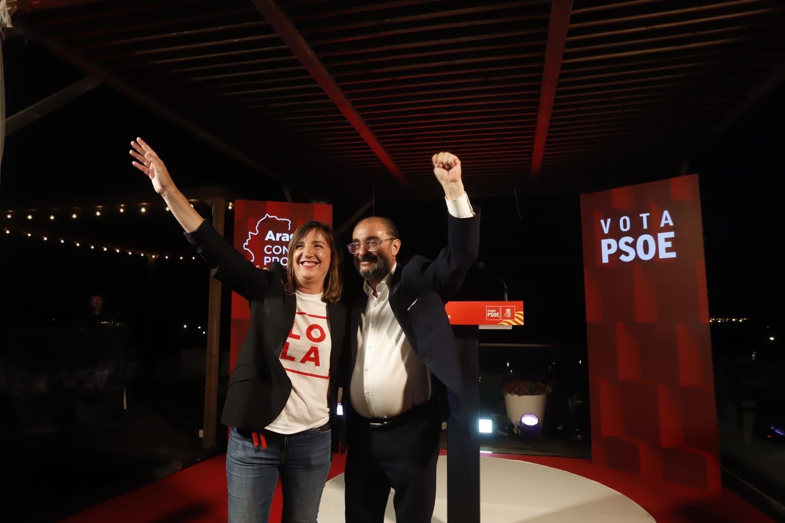 Los partidos cierran la campaña del 28M en Aragón