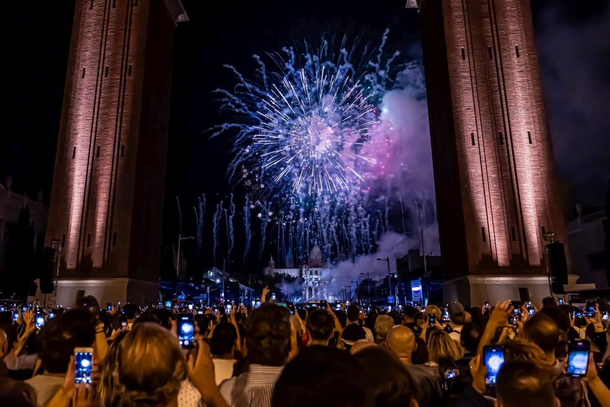 El Piromusical cierra la Mercè a ritmo de Sónar