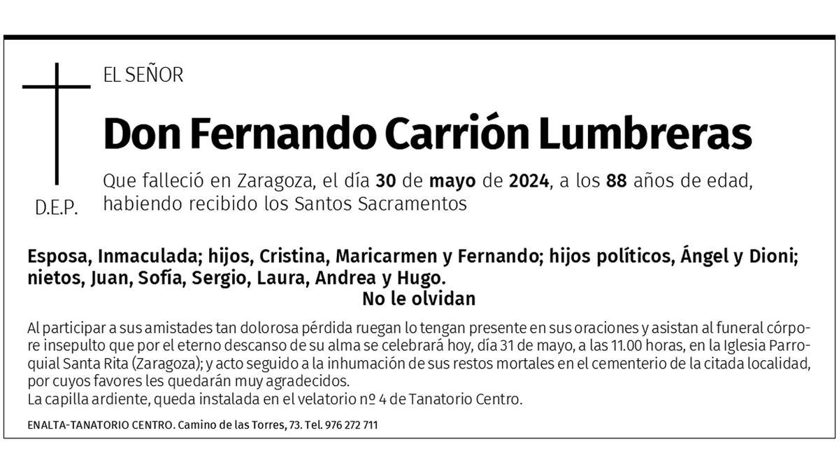 Fernando Carrión Lumbreras