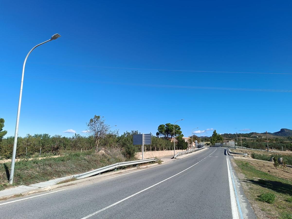 Imagen de una carretera en Marçà