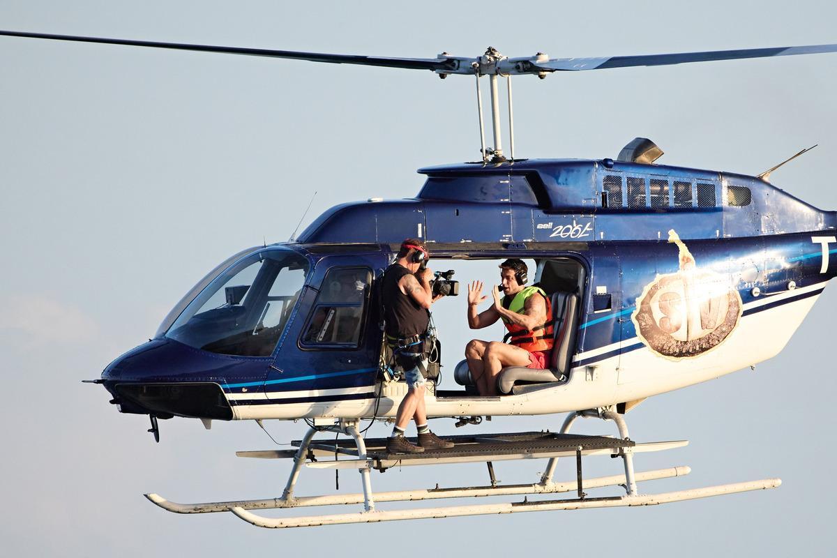 Montoya antes de saltar desde el helicóptero de 'Supervivientes 2025'