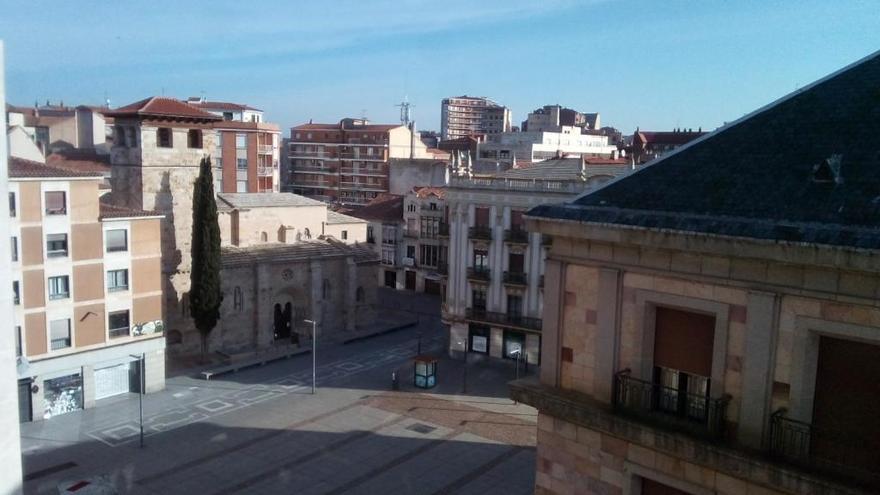 La plaza de la Constitución, esta mañana.