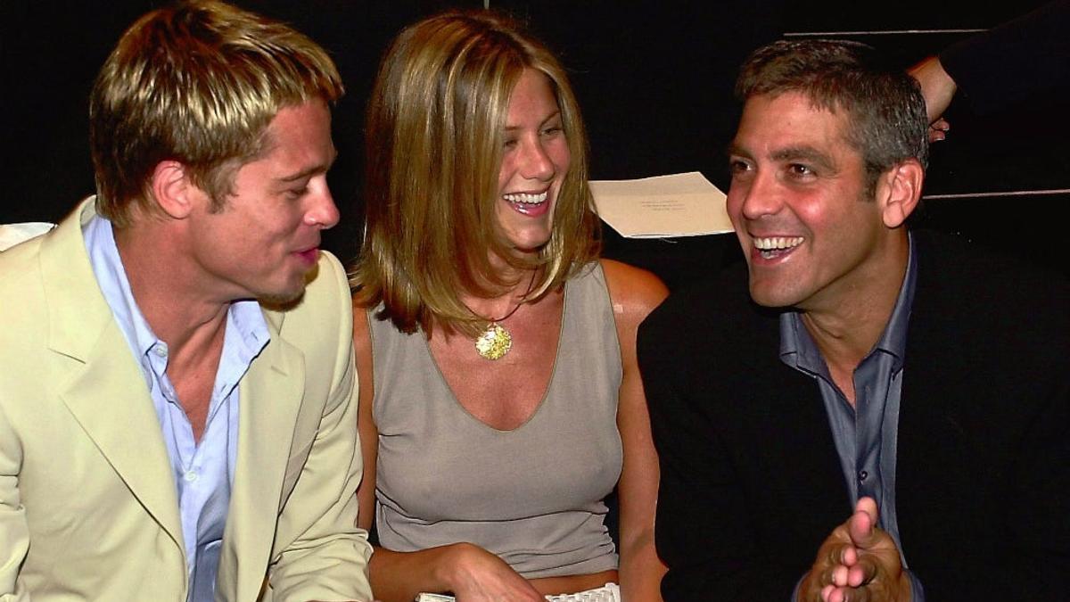 Brad Pitt, Jennifer Aniston y George Clooney
