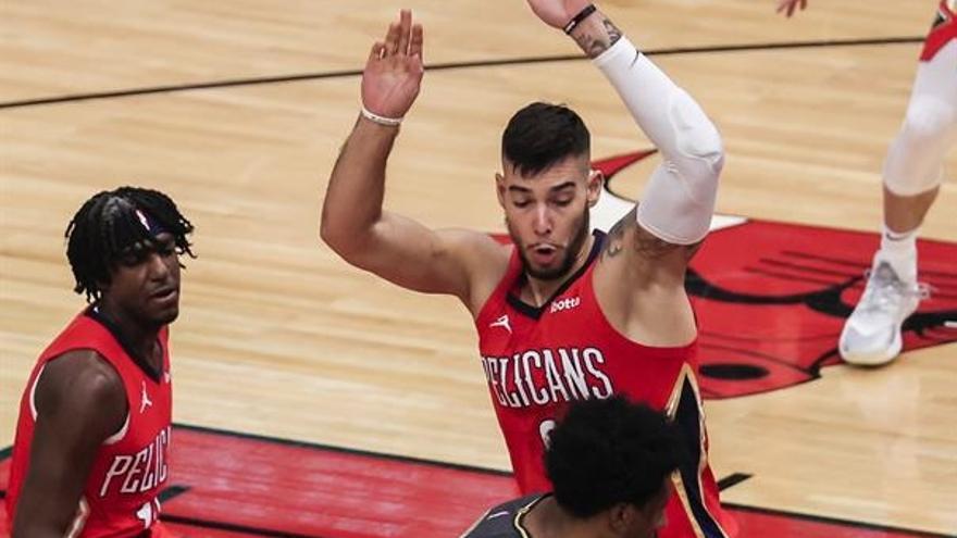 Willy Hernangómez, en un partido de los Pelicans.