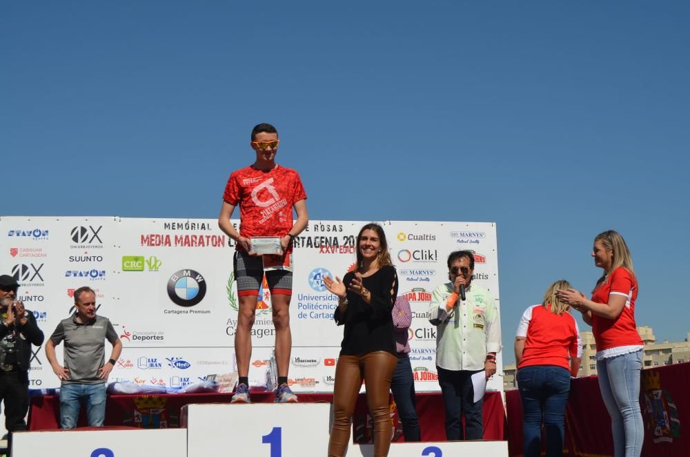 Ganadores de la Media Maratón de Cartagena