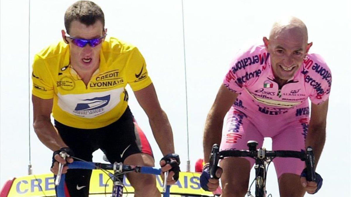 Armstrong y Pantani, en una imagen de archivo