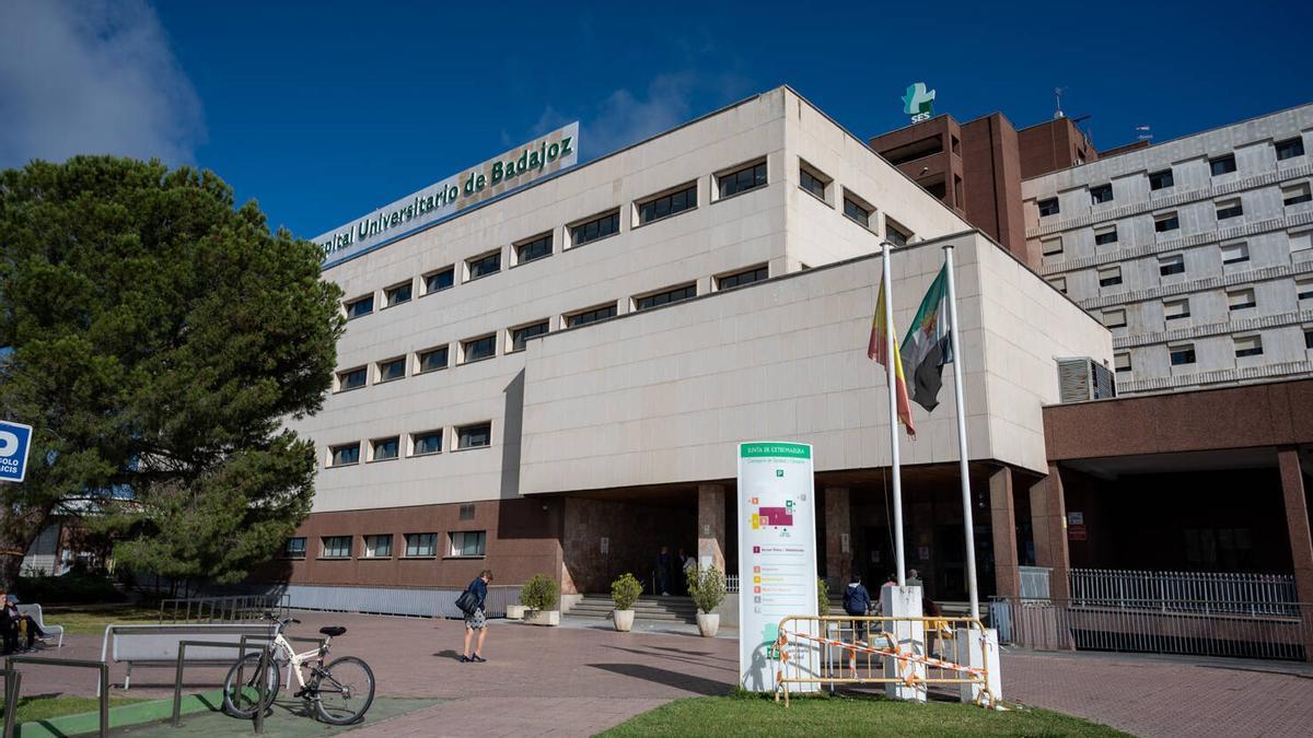 Hospital Universitario de Badajoz, imagen de archivo.