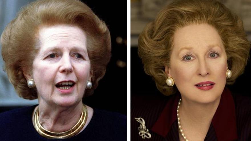 Anuncian la muerte de Thatcher con una foto de Meryl Streep